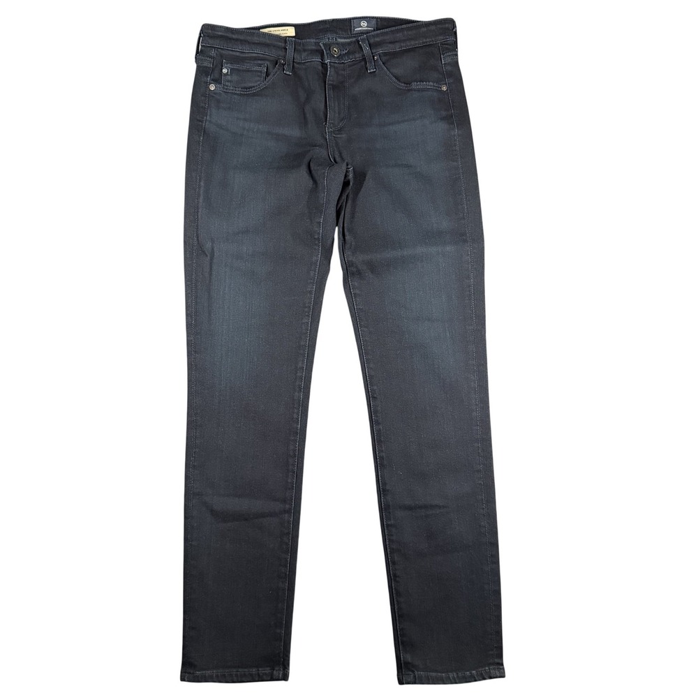AG Adriano Goldschmied Stevie Ankle Jeans Womens 27 Blue Slim Straight Stretch